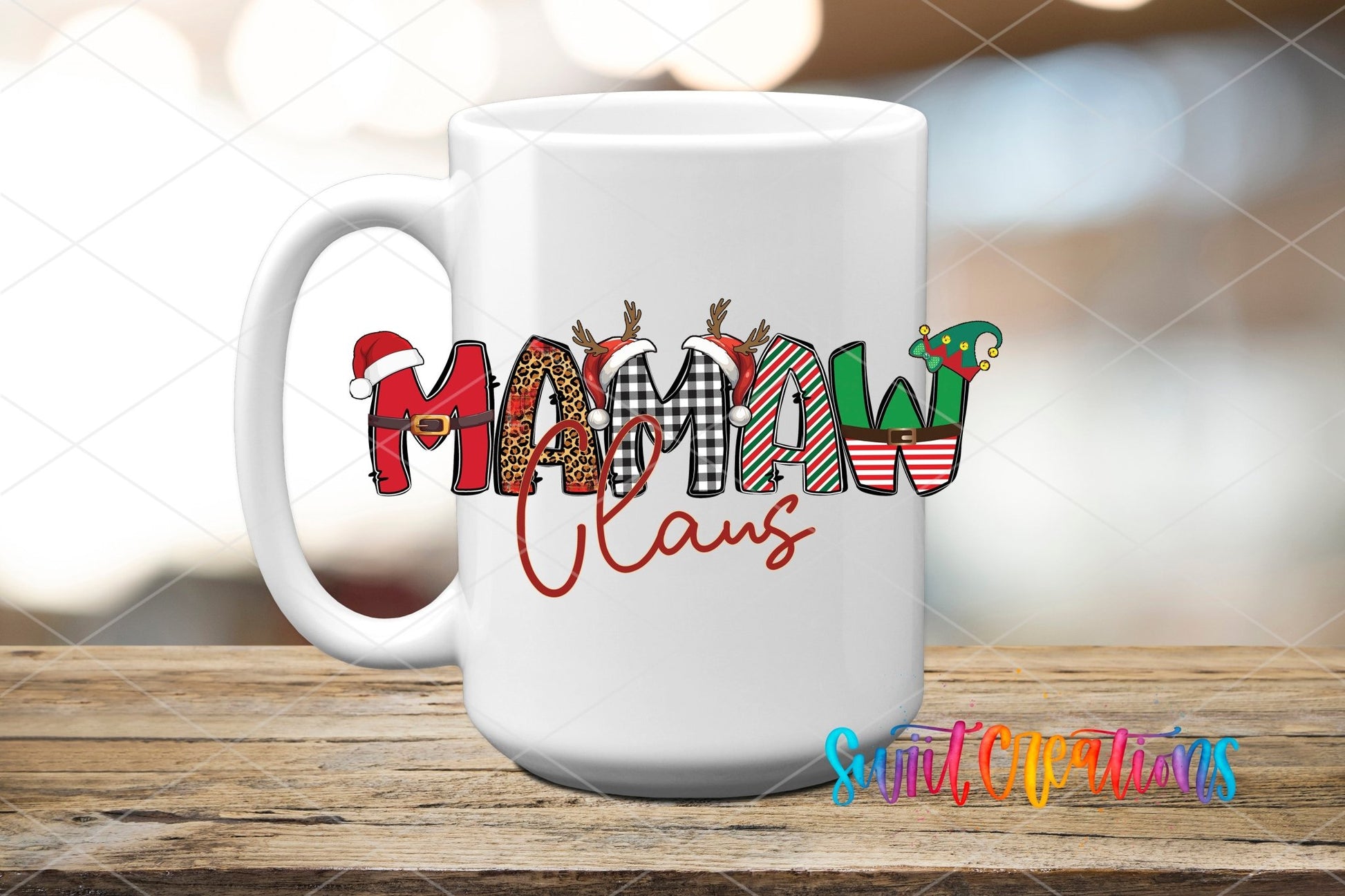 Mawmaw Claus Christmas UV DTF Cup Decal | UV1231 - Swiit Creations