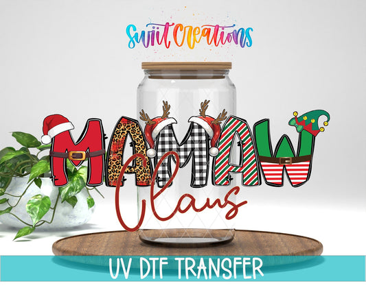 Mawmaw Claus Christmas UV DTF Cup Decal | UV1231 - Swiit Creations
