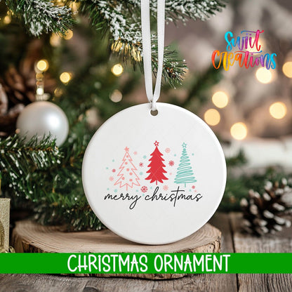 Merry Christmas Personalized Christmas Ornament | O1149 - Swiit Creations