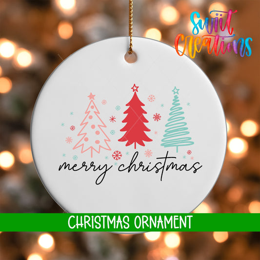 Merry Christmas Personalized Christmas Ornament | O1149 - Swiit Creations