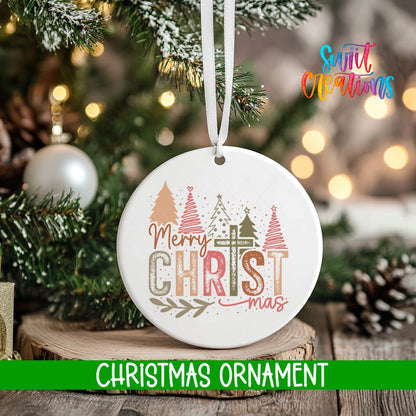Merry Christmas Personalized Christmas Ornament | O1173 - Swiit Creations