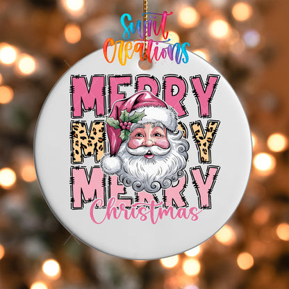 Merry Christmas UV DTF Ornament Transfer | O-1208 - Swiit Creations