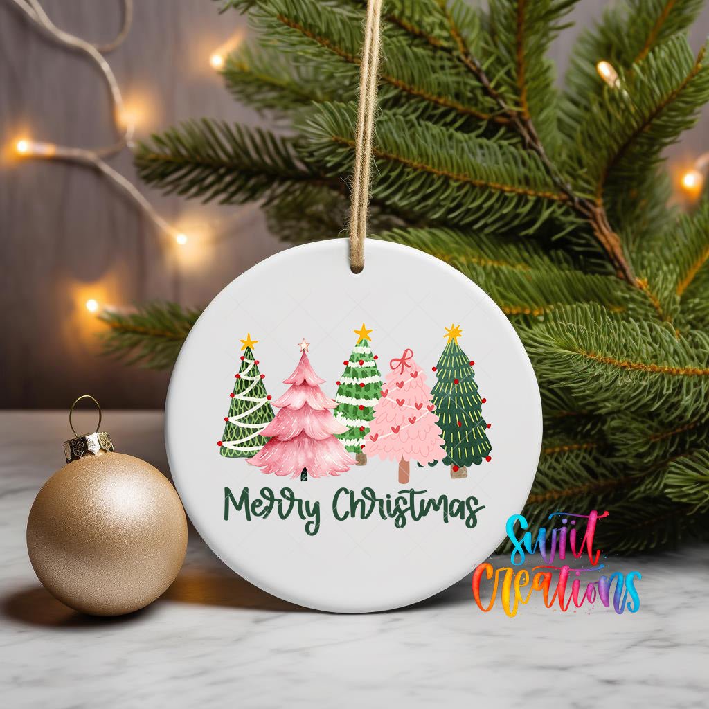 Merry Christmas UV DTF Ornament Transfer | O-1213 - Swiit Creations