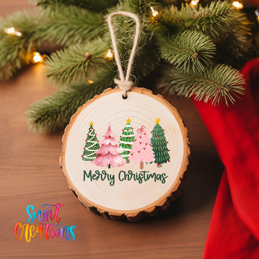 Merry Christmas UV DTF Ornament Transfer | O-1213 - Swiit Creations