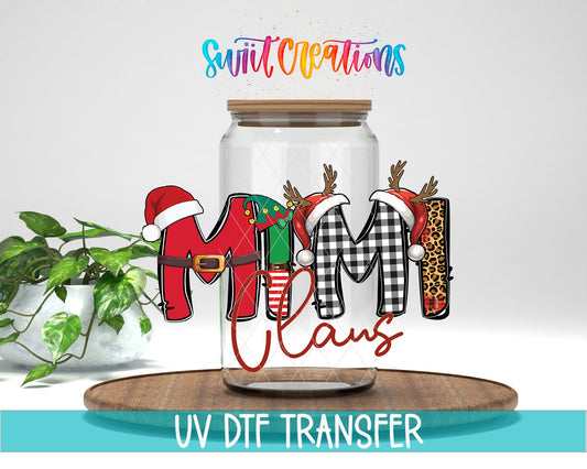 Mimi Claus Christmas UV DTF Cup Decal | UV1224 - Swiit Creations