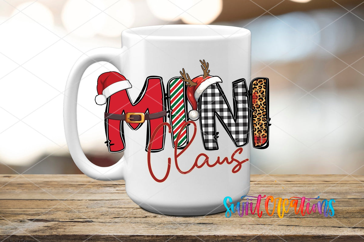 Mini Claus Christmas UV DTF Cup Decal | UV1228 - Swiit Creations