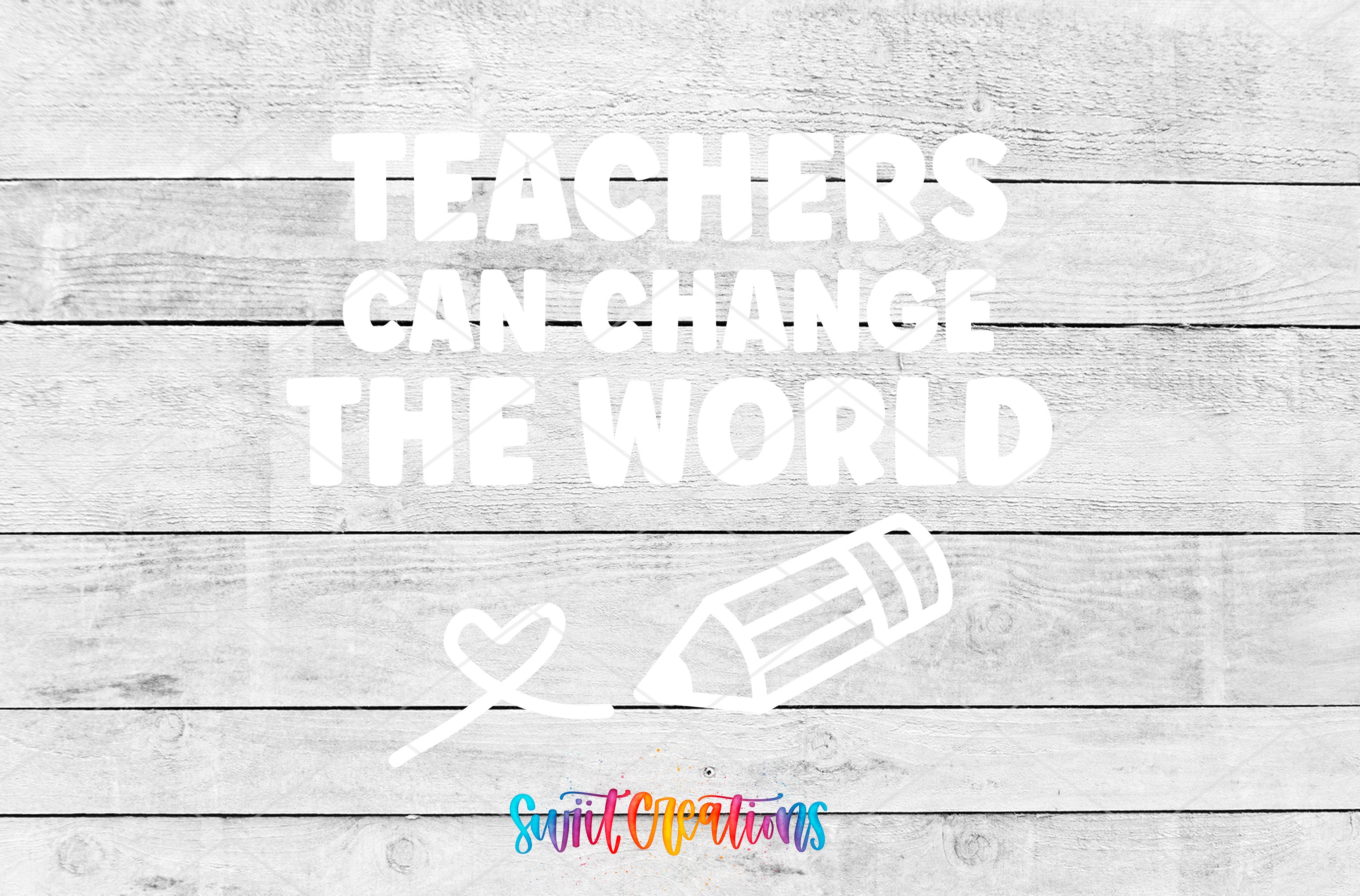 Teachers Can Change the World motel keychain UV DTF transfer artwork preview by Swiit Creations