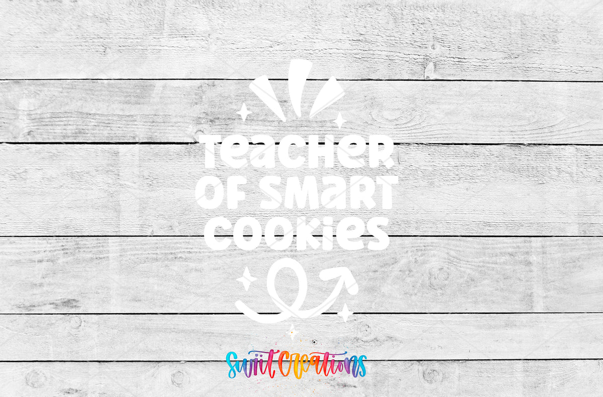Teacher of Smart Cookies motel keychain UV DTF transfer artwork preview by Swiit Creations