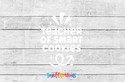 Teacher of Smart Cookies motel keychain UV DTF transfer artwork preview by Swiit Creations