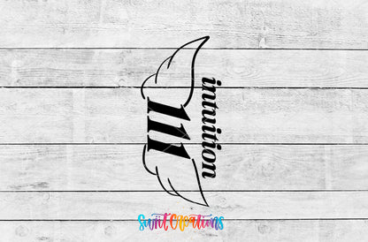 111 Intuition motel keychain UV DTF transfer artwork preview by Swiit Creations