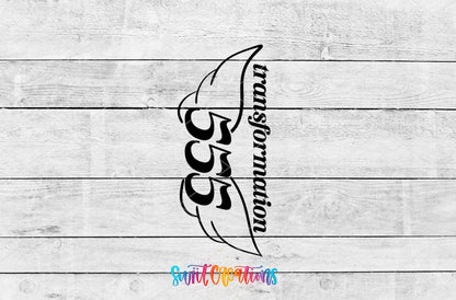 555 Transformation motel keychain UV DTF transfer artwork preview by Swiit Creations