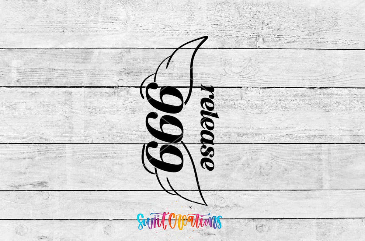 999 Release motel keychain UV DTF transfer artwork preview by Swiit Creations
