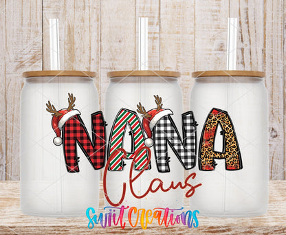 Nana Claus Christmas UV DTF Cup Decal | UV1232 - Swiit Creations