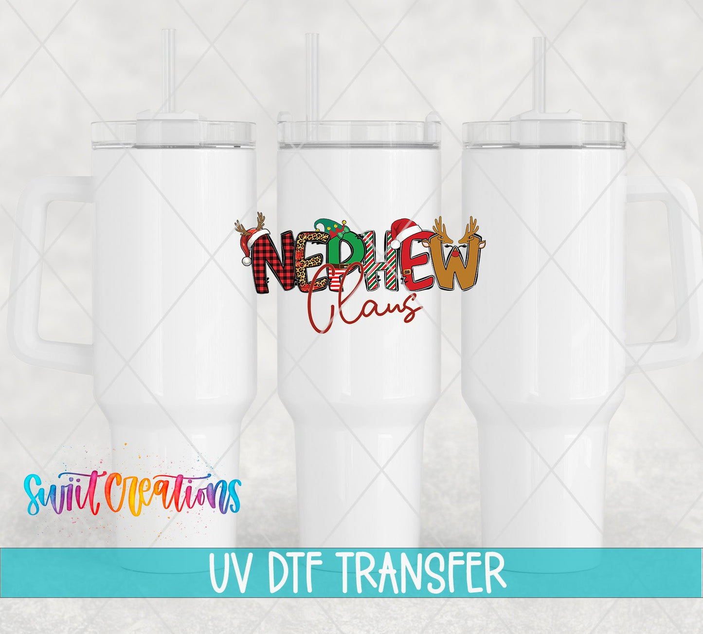Nephew Claus Christmas UV DTF Cup Decal | UV1233 - Swiit Creations