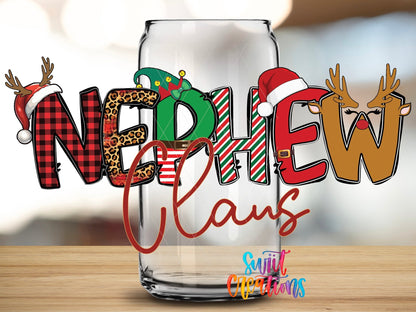 Nephew Claus Christmas UV DTF Cup Decal | UV1233 - Swiit Creations