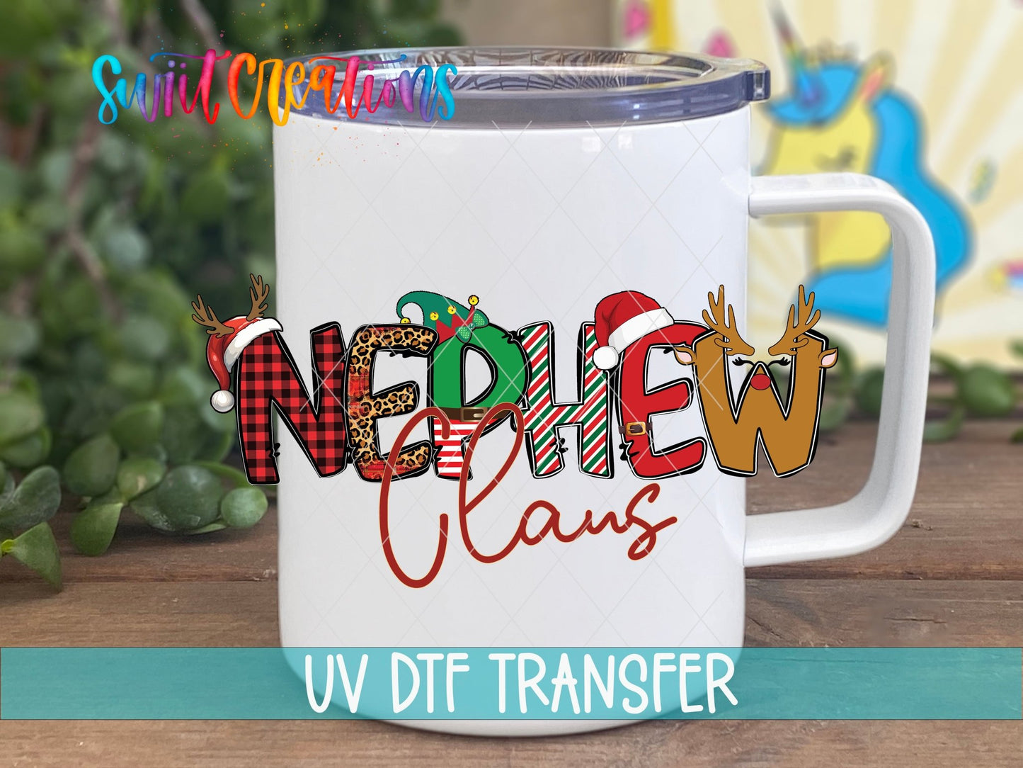 Nephew Claus Christmas UV DTF Cup Decal | UV1233 - Swiit Creations