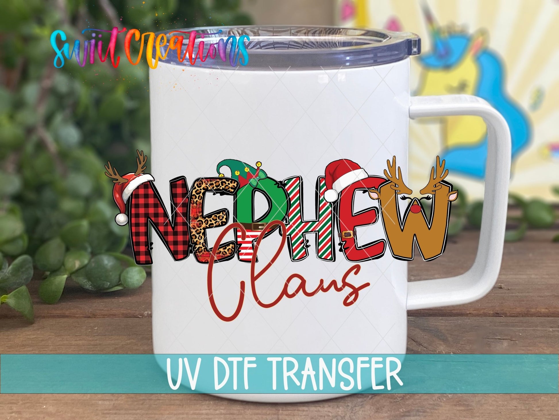Nephew Claus Christmas UV DTF Cup Decal | UV1233 - Swiit Creations