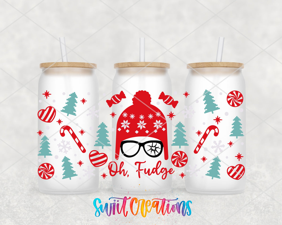 Oh Fudge UV DTF Transfer Tumbler Wrap | Funny Christmas Holiday | DTF185 - Swiit Creations