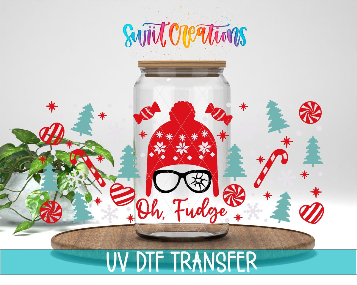 Oh Fudge UV DTF Transfer Tumbler Wrap | Funny Christmas Holiday | DTF185 - Swiit Creations