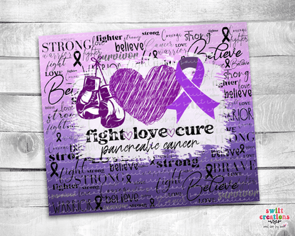 Pancreatic Cancer 20oz Insulated Tumbler (T512) - Swiit Creations