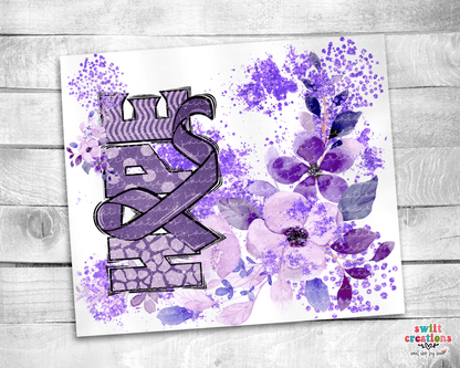 Pancreatic Cancer Hope 20oz Insulated Cancer Tumbler (T524) - Swiit Creations