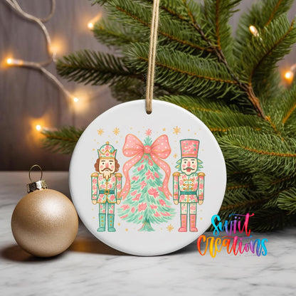 Pastel Nutcracker UV DTF Ornament Transfer | Ballet Christmas Transfer | O-1727 - Swiit Creations