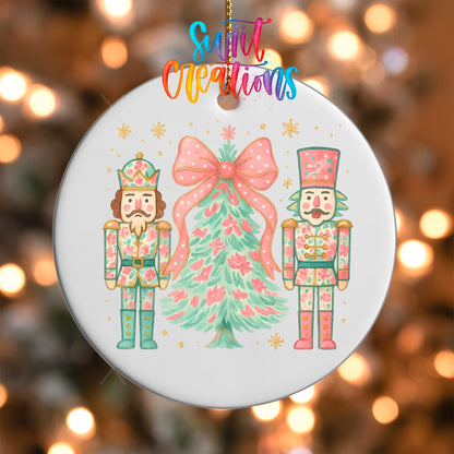 Pastel Nutcracker UV DTF Ornament Transfer | Ballet Christmas Transfer | O-1727 - Swiit Creations