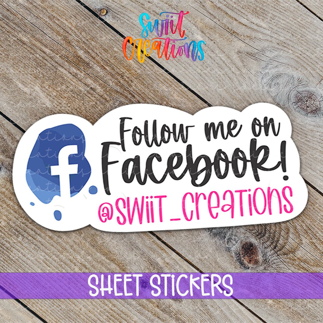 Personalized Facebook Sticker | CSB02 - Swiit Creations