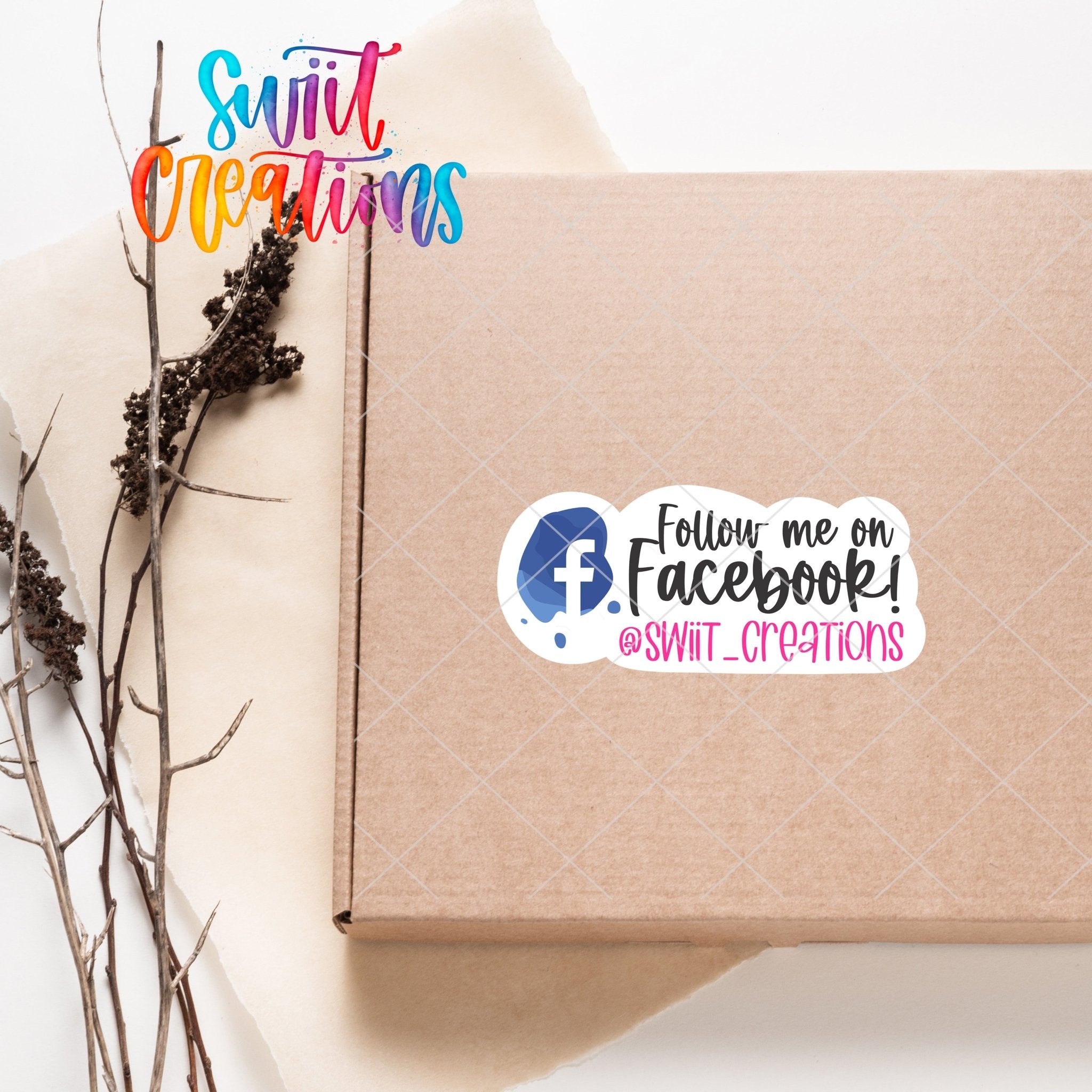 Personalized Facebook Sticker | CSB02 - Swiit Creations