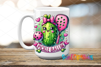 Pickle Ballin’ UV DTF Decal | Cute Pickleball Sports Wrap | UV1535 - Swiit Creations