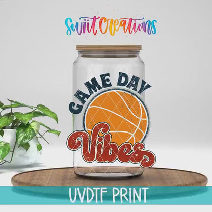 Video of the Game Day Vibes UV DTF transfer