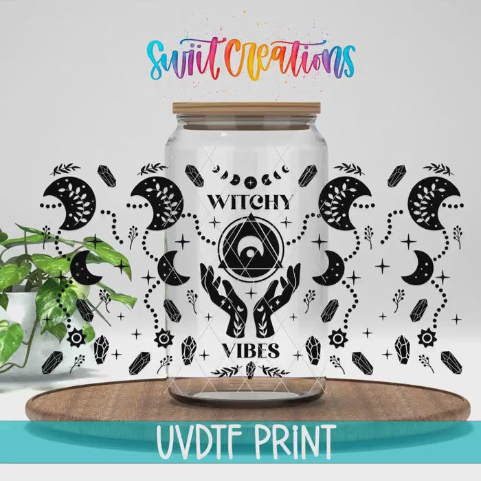 Video of the Witchy Vibes UV DTF full wrap