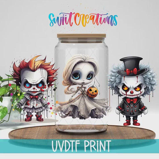 Video of the Scary Creatures UV DTF full wrap