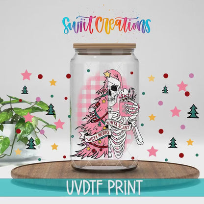 Video of the Sorta Merry Sorta Scary UV DTF full wrap