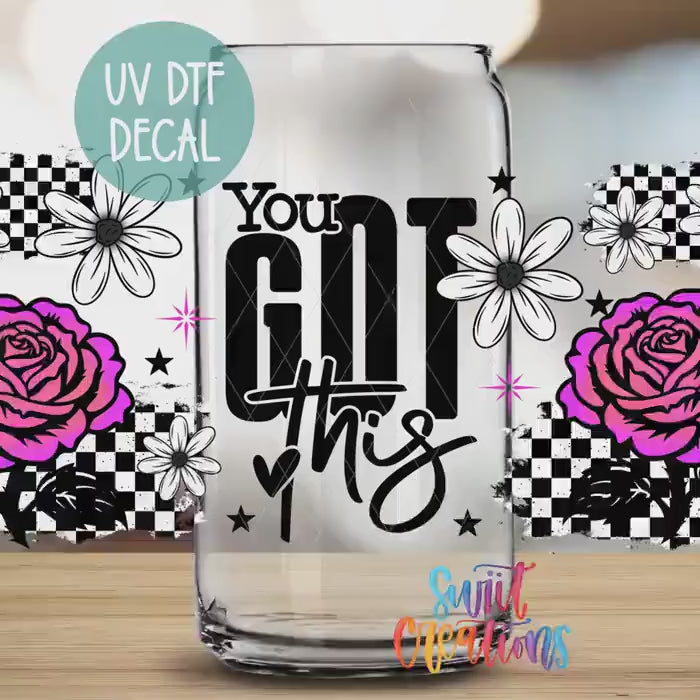 Video of the You Got This UV DTF full wrap