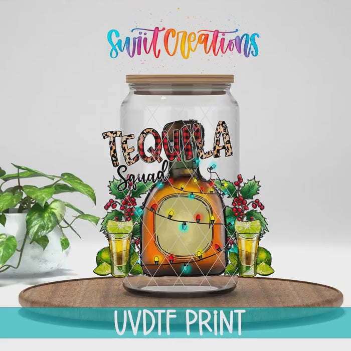 Video of the Tequila Squad UV DTF transfer