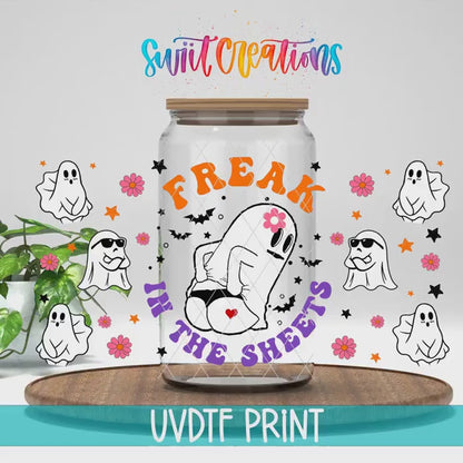 Video of the Freak in the Sheets UV DTF full wrap