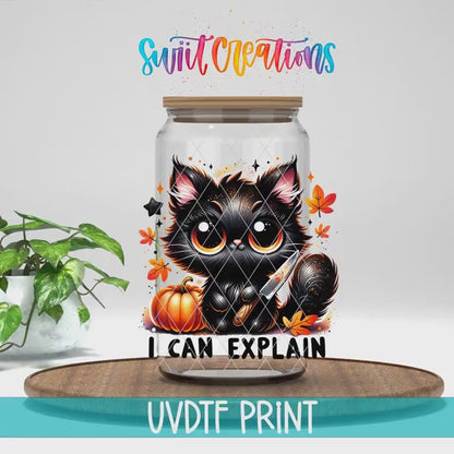 Video of the I Can Explain UV DTF transfer