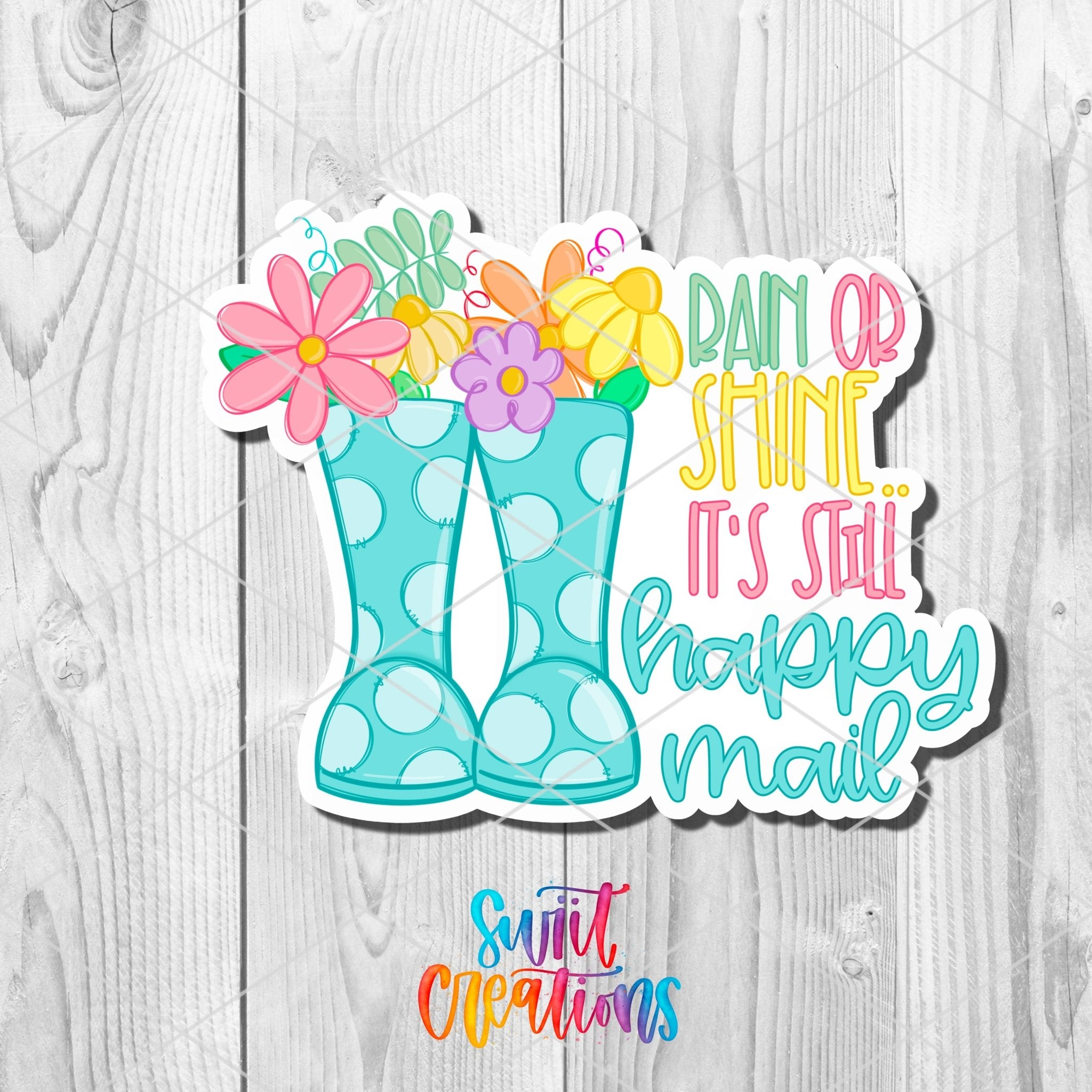 Rain or Shine Happy Mail Sticker | SB66 - Swiit Creations