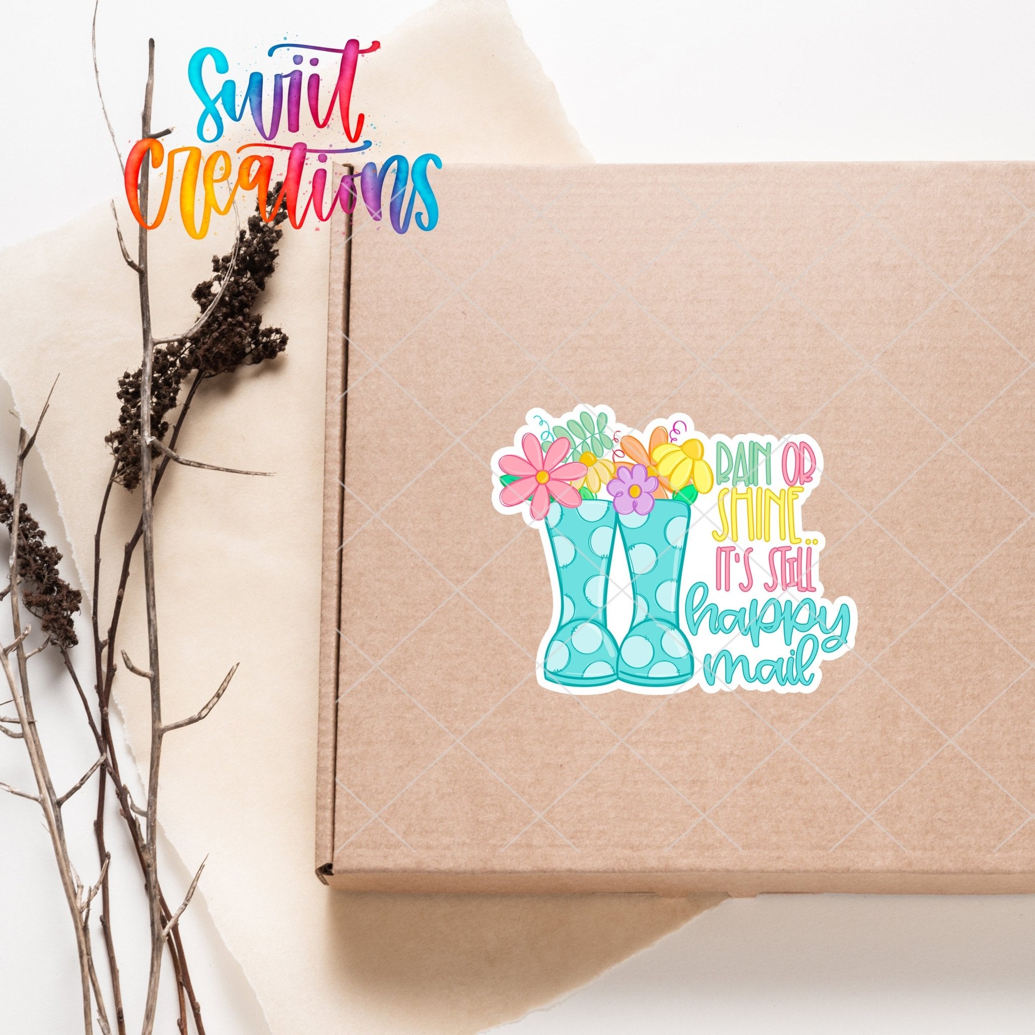 Rain or Shine Happy Mail Sticker | SB66 - Swiit Creations