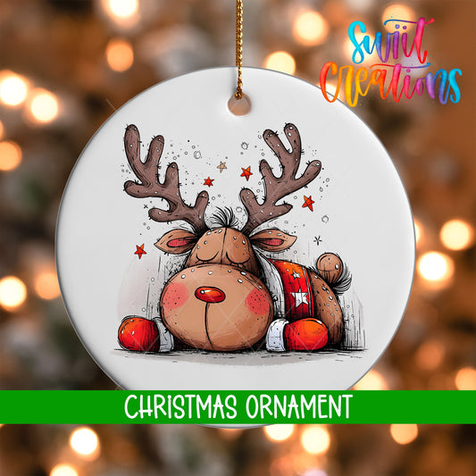 Reindeer Personalized Christmas Ornament | O1272 - Swiit Creations