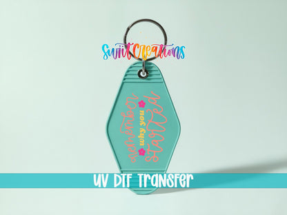Remember Why You Started Motel Keychain UV DTF Transfer | Motivational Quote Decal | MK2115 - Swiit Creations