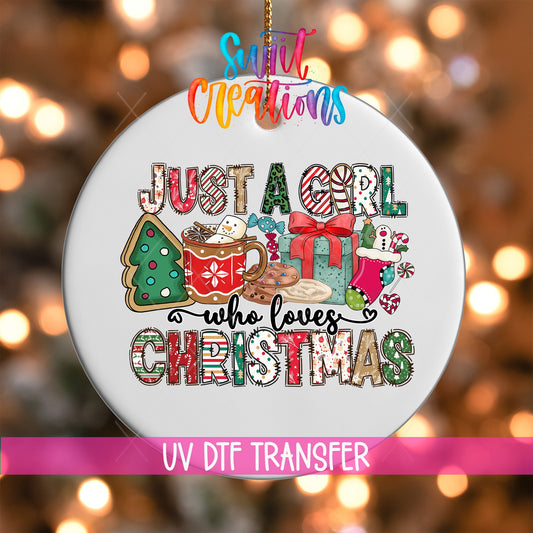 Retro Bold Merry Christmas UV DTF Ornament Transfer | O-1685 - Swiit Creations