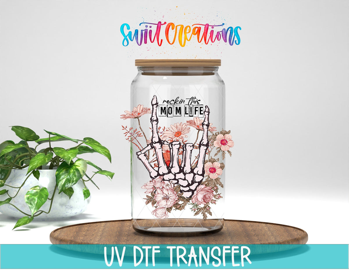 Rockin' This Mom Life UV DTF Cup Decal | UV364 - Swiit Creations