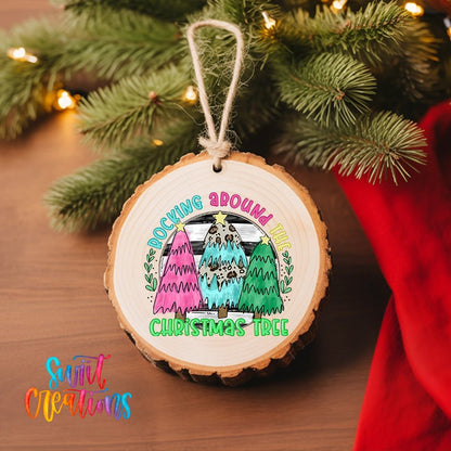 Rocking Around the Christmas Tree UV DTF Ornament Transfer | O-1689 - Swiit Creations
