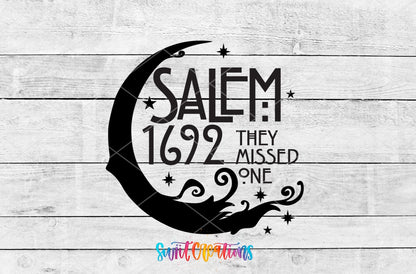 Salem 1692 They Missed One Motel Keychain UV DTF Transfer | Witchy Gothic Design | MK1737 - Swiit Creations