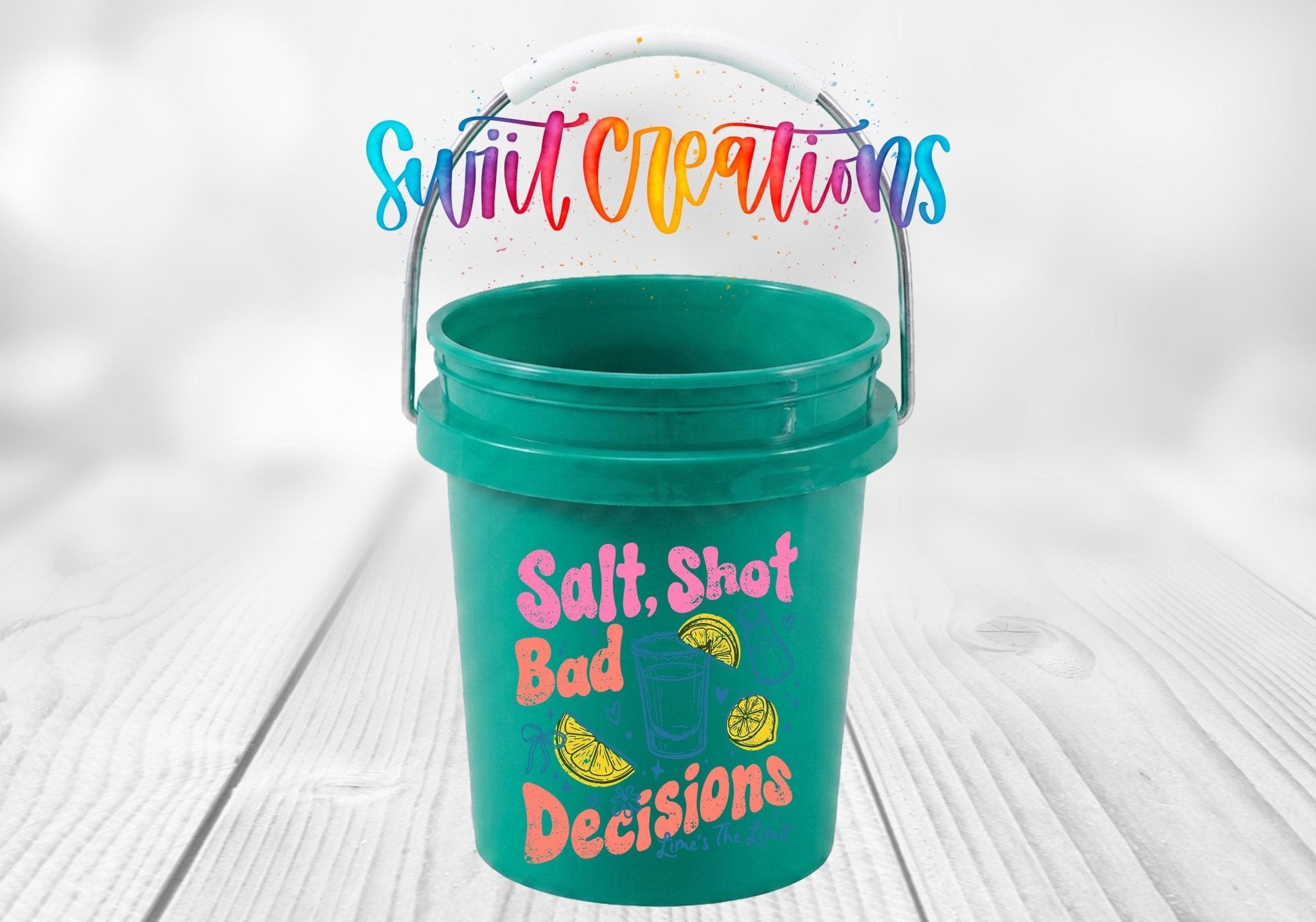 Salt Shot Bad Decisions Mini Bucket UV DTF Transfer | MB2000 - Swiit Creations