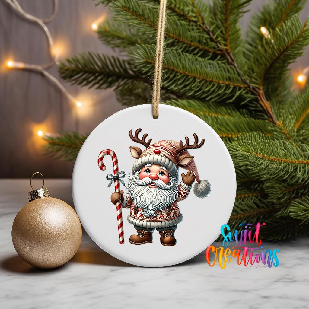 Santa Christmas UV DTF Ornament Transfer | O-1103 - Swiit Creations