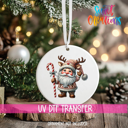 Santa Christmas UV DTF Ornament Transfer | O-1103 - Swiit Creations