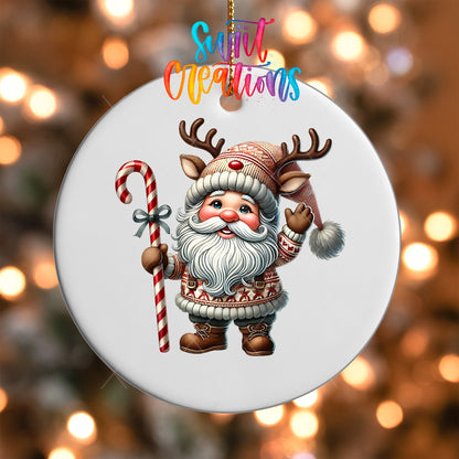 Santa Christmas UV DTF Ornament Transfer | O-1103 - Swiit Creations